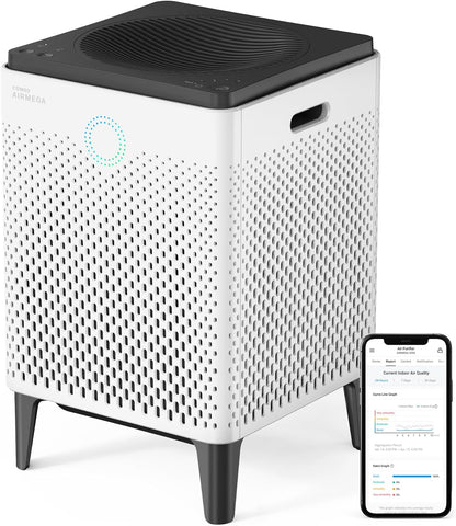 Airmega 300S App-Enabled Smart Air Purifier (Covers 1,256 Sq. Ft.), True HEPA Air Purifier with Smart Technology, Compatible with Amazon Alexa